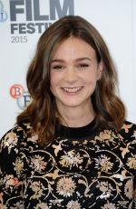 CAREY MULLIGAN at Suffragette Photocall at 2015 BFI London Film Festival 10/07/2015