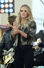 CARRIE UNDERWOOD Performs at The Today Show in New York 10/23/2015