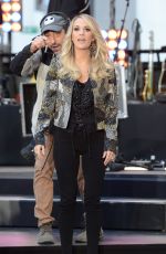 CARRIE UNDERWOOD Performs at The Today Show in New York 10/23/2015