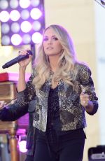 CARRIE UNDERWOOD Performs at The Today Show in New York 10/23/2015