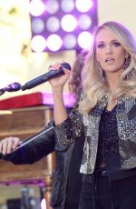 CARRIE UNDERWOOD Performs at The Today Show in New York 10/23/2015