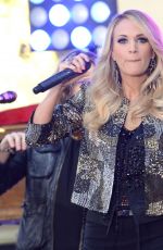 CARRIE UNDERWOOD Performs at The Today Show in New York 10/23/2015