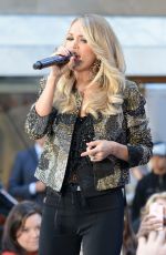 CARRIE UNDERWOOD Performs at The Today Show in New York 10/23/2015