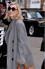 CATE BLANCHERR Arrives at ABC Studios in New York 10/07/2015