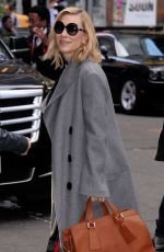 CATE BLANCHERR Arrives at ABC Studios in New York 10/07/2015