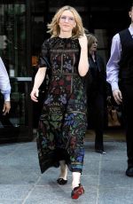 CATE BLANCHET Leaves Her Hotel in New York 10/08/2015