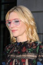 CATE BLANCHET Leaves Her Hotel in New York 10/08/2015