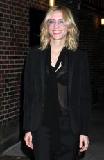 CATE BLANCHETT Arrives at The Late Show With Stephen Colbert in New York 10/08/2015