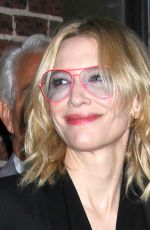 CATE BLANCHETT Arrives at The Late Show With Stephen Colbert in New York 10/08/2015