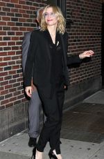 CATE BLANCHETT Arrives at The Late Show With Stephen Colbert in New York 10/08/2015