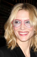 CATE BLANCHETT Arrives at The Late Show With Stephen Colbert in New York 10/08/2015
