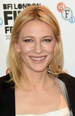 CATE BLANCHETT at Carol Photocall at 2015 BFI London Film Festival 10/14/2015