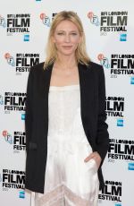 CATE BLANCHETT at Carol Photocall at 2015 BFI London Film Festival 10/14/2015