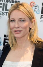 CATE BLANCHETT at Carol Photocall at 2015 BFI London Film Festival 10/14/2015