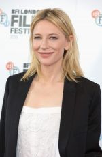 CATE BLANCHETT at Carol Photocall at 2015 BFI London Film Festival 10/14/2015