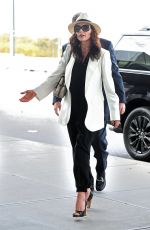 CATHERINE ZETA JONES Arrives at JFK Airport in New York 10/14/2015