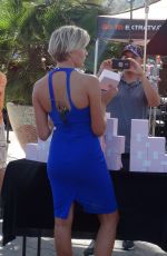 CHARISSA THOMPSON on the Set of Extra in Universal City 10/08/2015