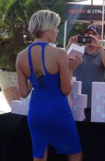 CHARISSA THOMPSON on the Set of Extra in Universal City 10/08/2015