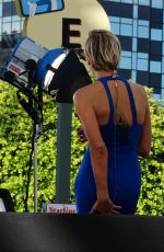 CHARISSA THOMPSON on the Set of Extra in Universal City 10/08/2015