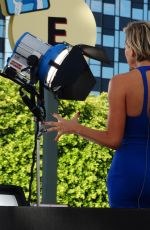 CHARISSA THOMPSON on the Set of Extra in Universal City 10/08/2015
