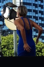 CHARISSA THOMPSON on the Set of Extra in Universal City 10/08/2015