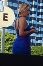CHARISSA THOMPSON on the Set of Extra in Universal City 10/08/2015