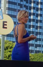 CHARISSA THOMPSON on the Set of Extra in Universal City 10/08/2015