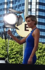 CHARISSA THOMPSON on the Set of Extra in Universal City 10/08/2015