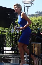 CHARISSA THOMPSON on the Set of Extra in Universal City 10/08/2015