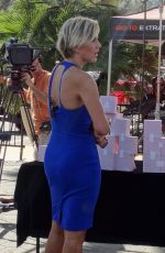 CHARISSA THOMPSON on the Set of Extra in Universal City 10/08/2015