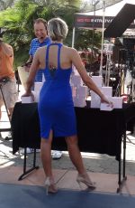 CHARISSA THOMPSON on the Set of Extra in Universal City 10/08/2015