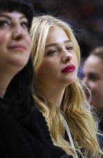 CHLOE MORETZ at Islanders Game in Brooklyn 10/17/2015