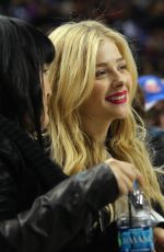 CHLOE MORETZ at Islanders Game in Brooklyn 10/17/2015