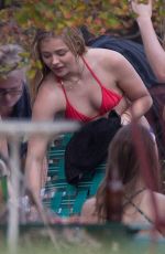 CHLOE MORETZ in Bikini on the Set of Neighbors 2 in Los Angeles 10/27/2015