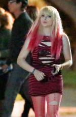 CHLOE MORETZ on the Evening Set of Neighbors 2 in Los Angeles 10/28/2015