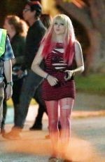 CHLOE MORETZ on the Evening Set of Neighbors 2 in Los Angeles 10/28/2015