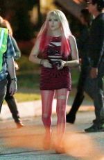 CHLOE MORETZ on the Evening Set of Neighbors 2 in Los Angeles 10/28/2015