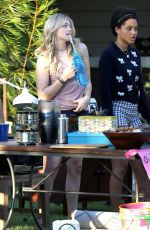 CHLOE MORETZ on the Set of Neighbors 2 in Los Angeles 10/26/2015