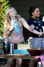 CHLOE MORETZ on the Set of Neighbors 2 in Los Angeles 10/26/2015