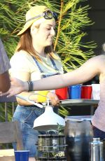 CHLOE MORETZ on the Set of Neighbors 2 in Los Angeles 10/26/2015