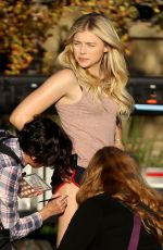 CHLOE MORETZ on the Set of Neighbors 2 in Los Angeles 10/26/2015