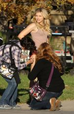 CHLOE MORETZ on the Set of Neighbors 2 in Los Angeles 10/26/2015