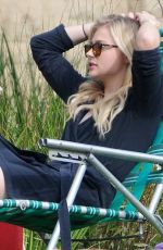 CHLOE MORETZ on the Set of Neighbors 2 in Los Angeles 10/27/2015