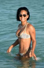 CHRISTINA MILIAN in Bikini at a Pool in Miami 10/04/2015