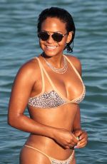 CHRISTINA MILIAN in Bikini at a Pool in Miami 10/04/2015