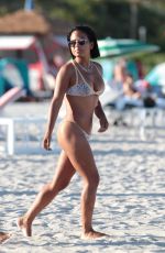 CHRISTINA MILIAN in Bikini at a Pool in Miami 10/04/2015