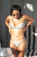 CHRISTINA MILIAN in Bikini at a Pool in Miami 10/04/2015