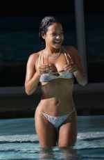 CHRISTINA MILIAN in Bikini at a Pool in Miami 10/04/2015
