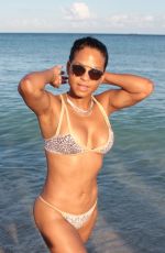 CHRISTINA MILIAN in Bikini at a Pool in Miami 10/04/2015