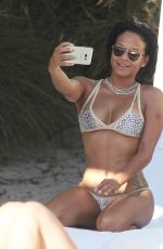 CHRISTINA MILIAN in Bikini at a Pool in Miami 10/04/2015